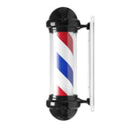 Barberlampa Barbershop BB-02 Svart – Stor Roterande Skyltlampa med Belysning