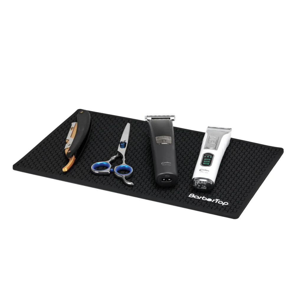Barbermatta i Gummi – Halkfri Arbetsmatta för Barbershop 30x19 cm