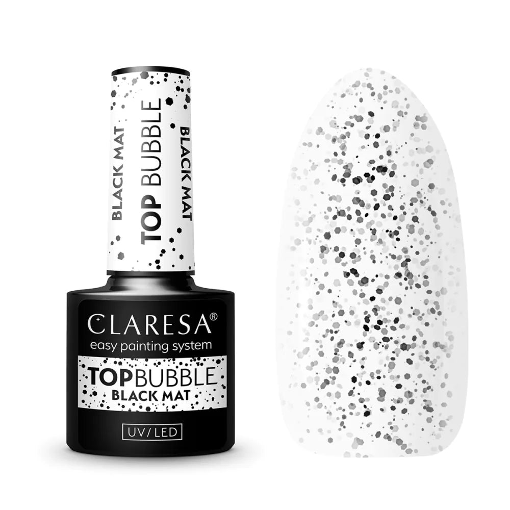 Claresa Top Bubble Black Matt No Wipe 5g