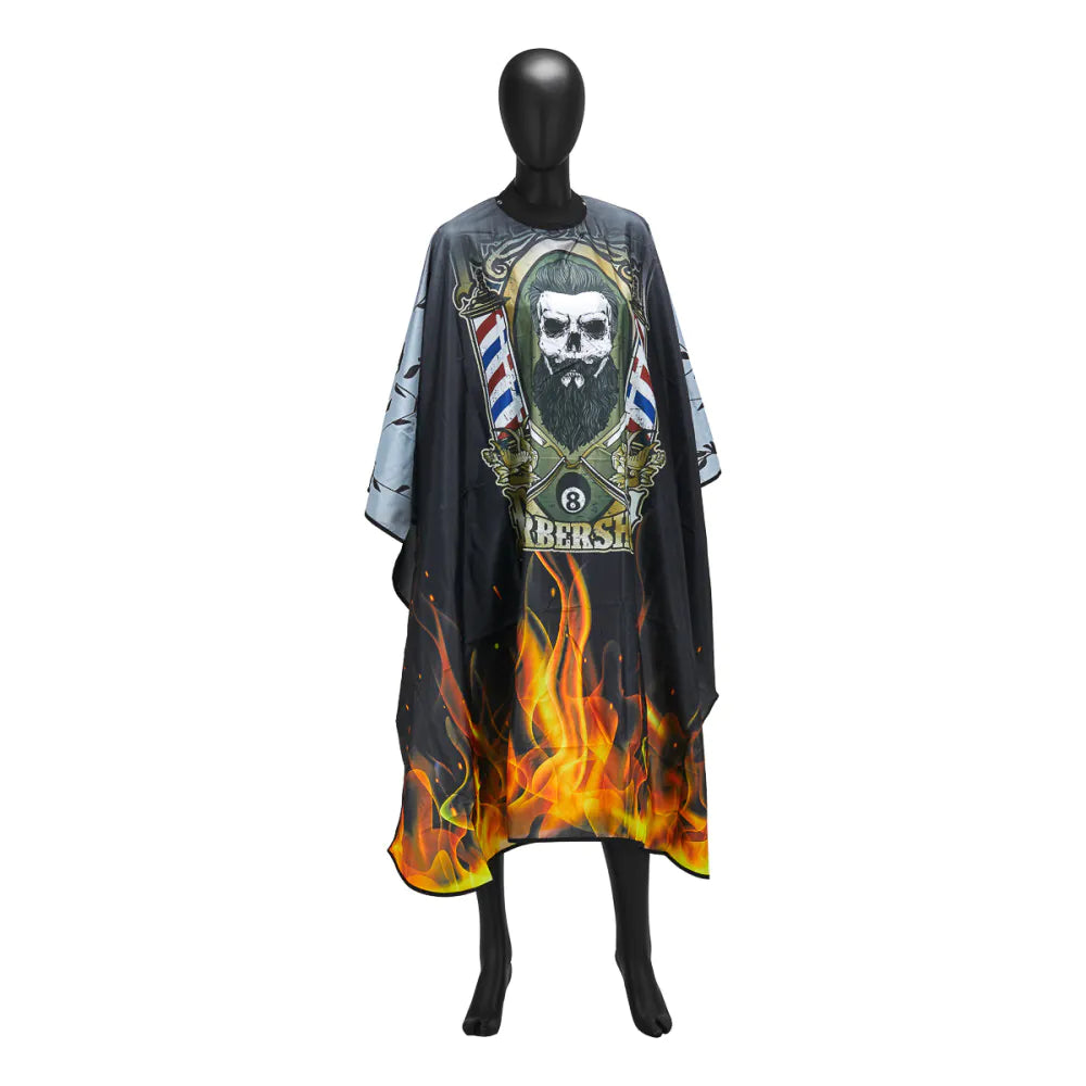 Barberkappa med gummikrage J-455