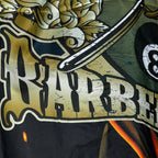 Barberkappa med gummikrage J-455