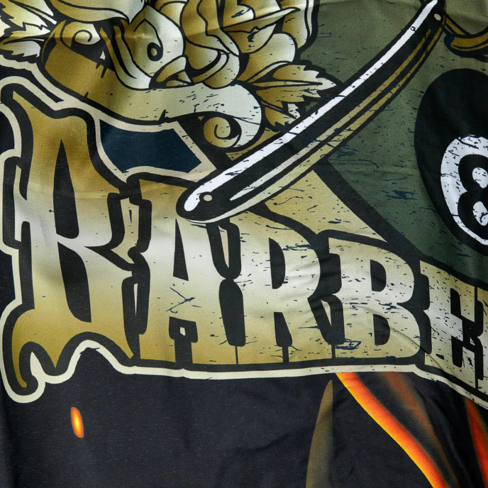 Barberkappa med gummikrage J-455