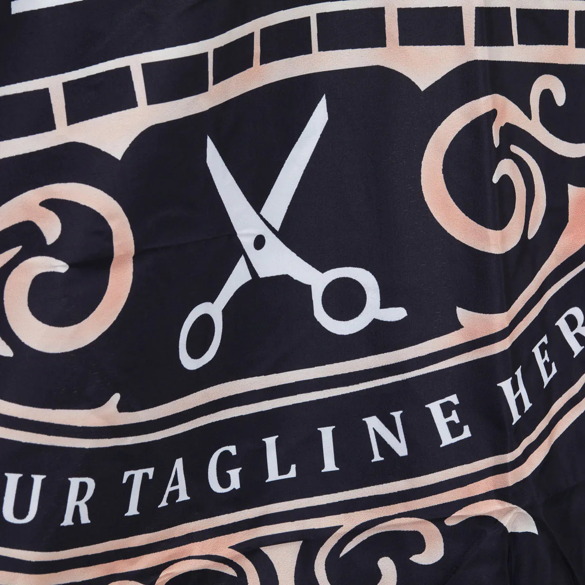 Barberkappa med gummikrage J-456