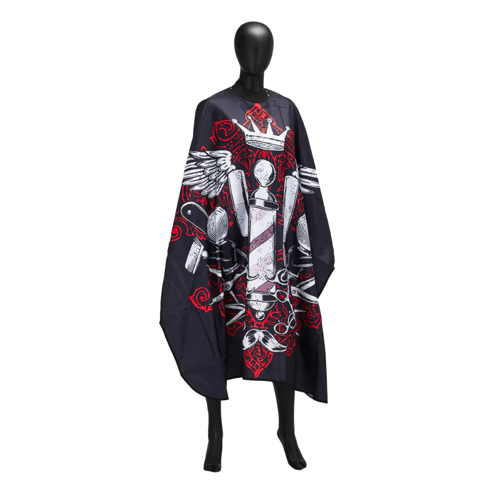 Barberkappa med gummikrage J-457