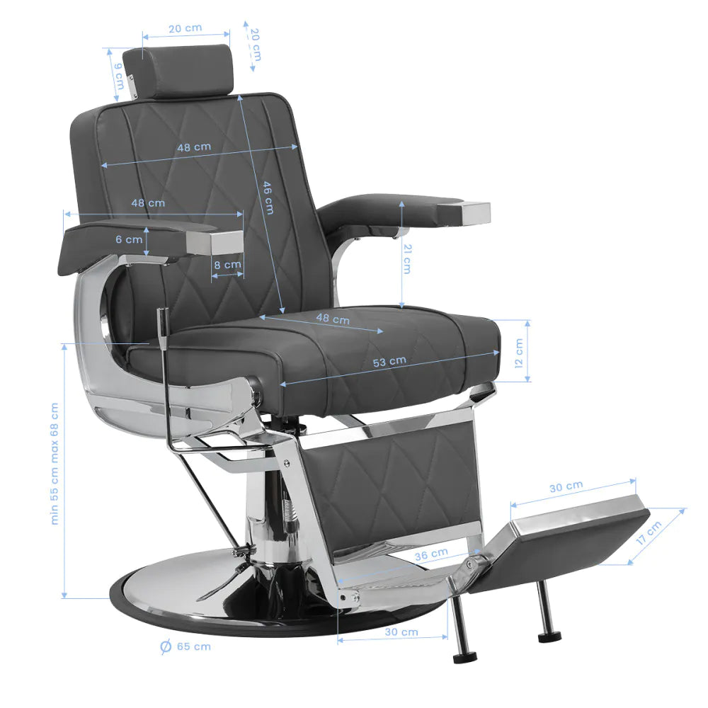 Barberstol Hair System BM88066 – Hydraulisk lyft & justerbart rygg- och fotstöd