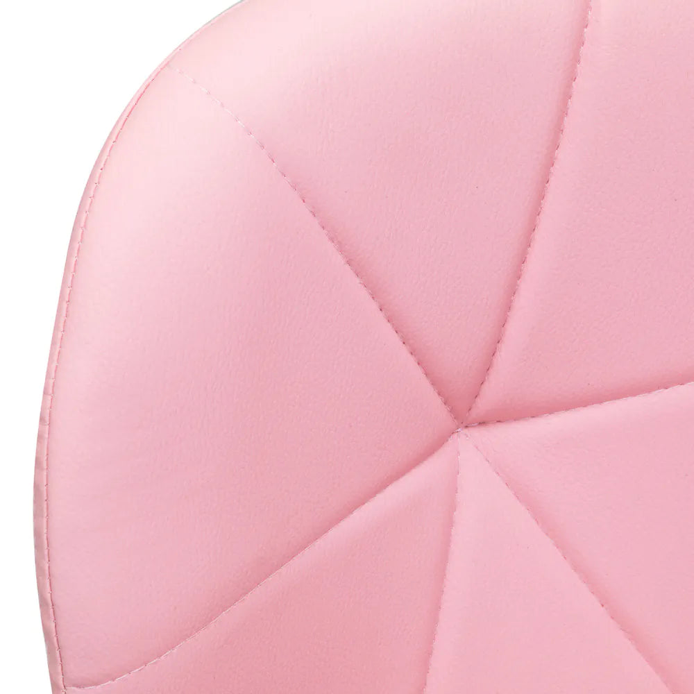 Kosmetisk stol i konstläder mässing bas