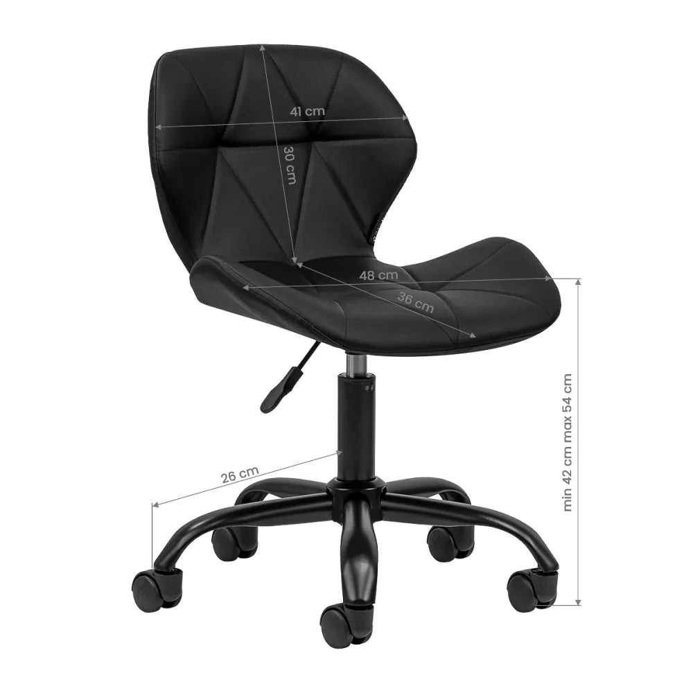 Cosmetic chair in faux leather