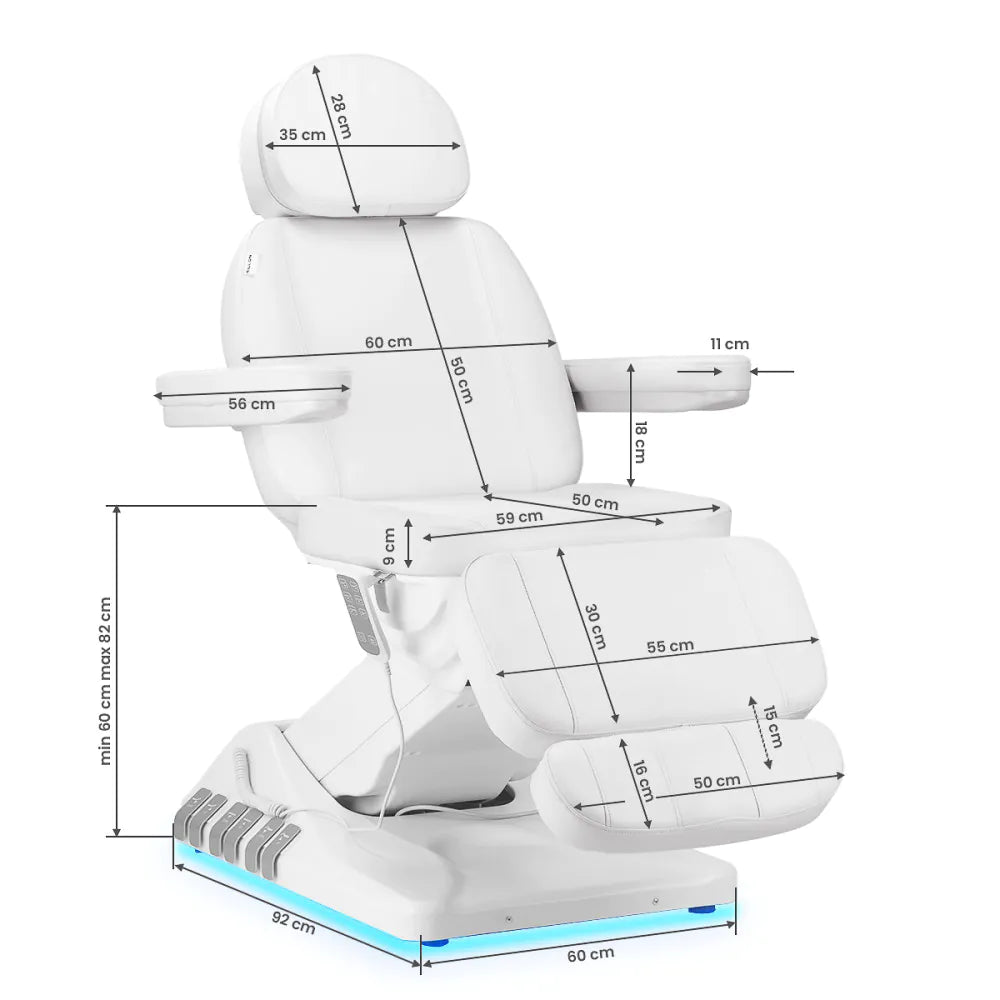 Sillon Lyxig elektrisk behandlingssäng med fotpedal