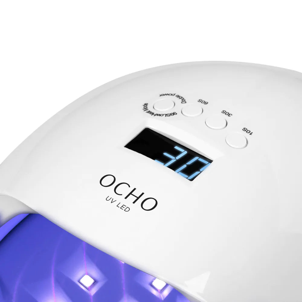 OCHO NAILS X13 65W UV LED Lamp, white with mirror bottom
