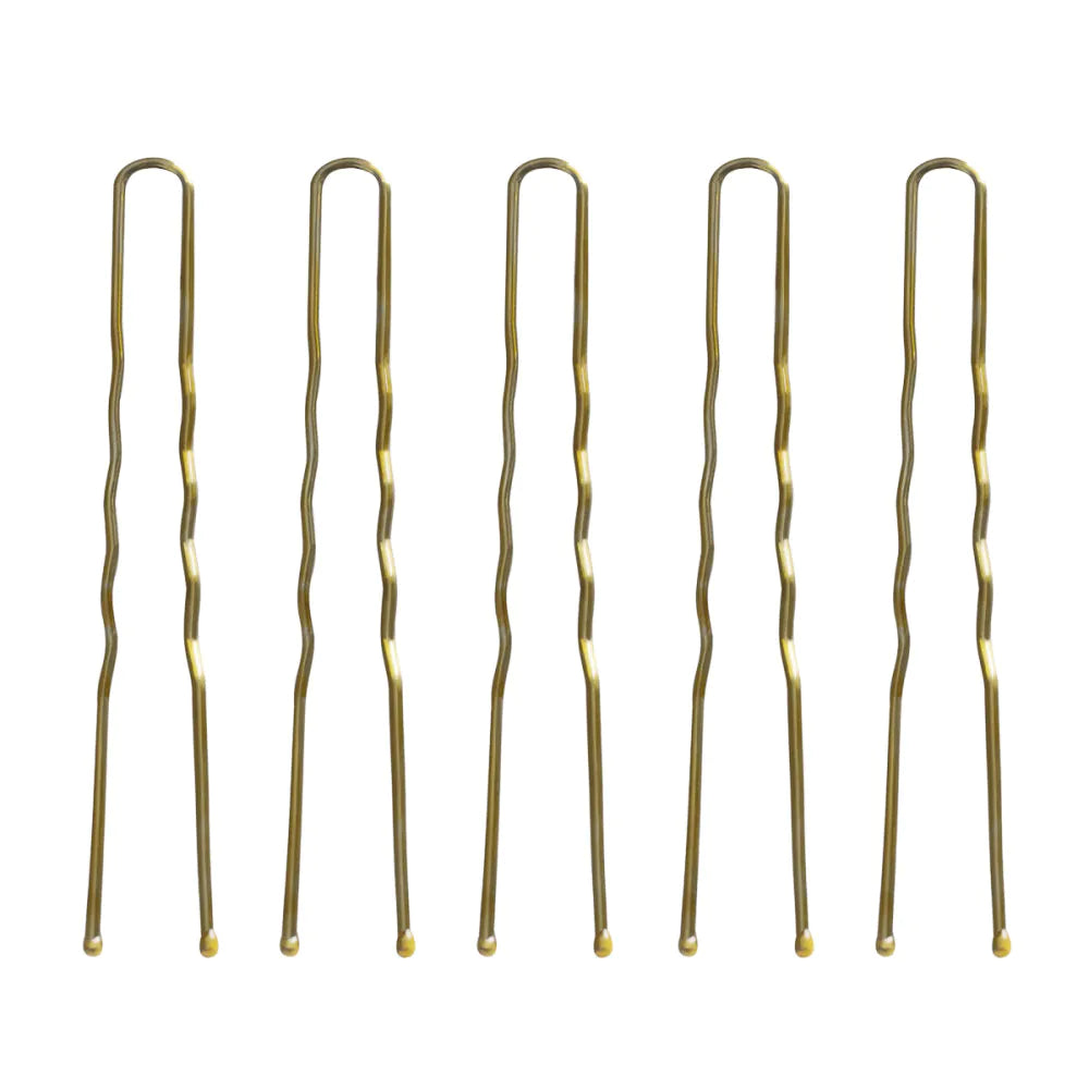 U-formade hårnålar – Chignon Pins 120 st. 5,6 cm guld