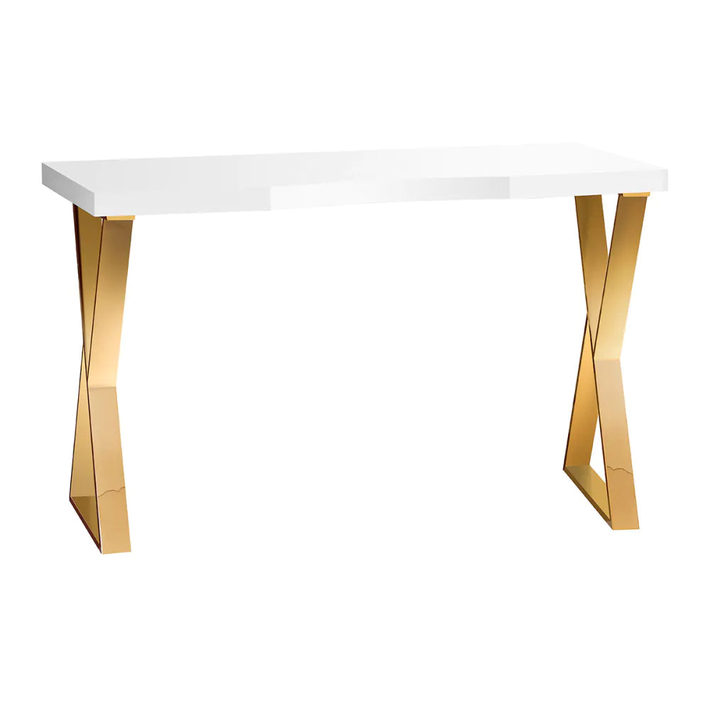 Momo 04-BL White Cosmetic Table - Professional Makeup Table for Beauty Salons