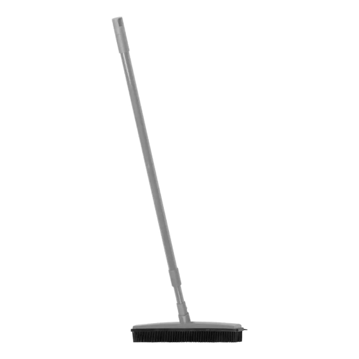 Hairdresser's broom with telescopic handle, grey