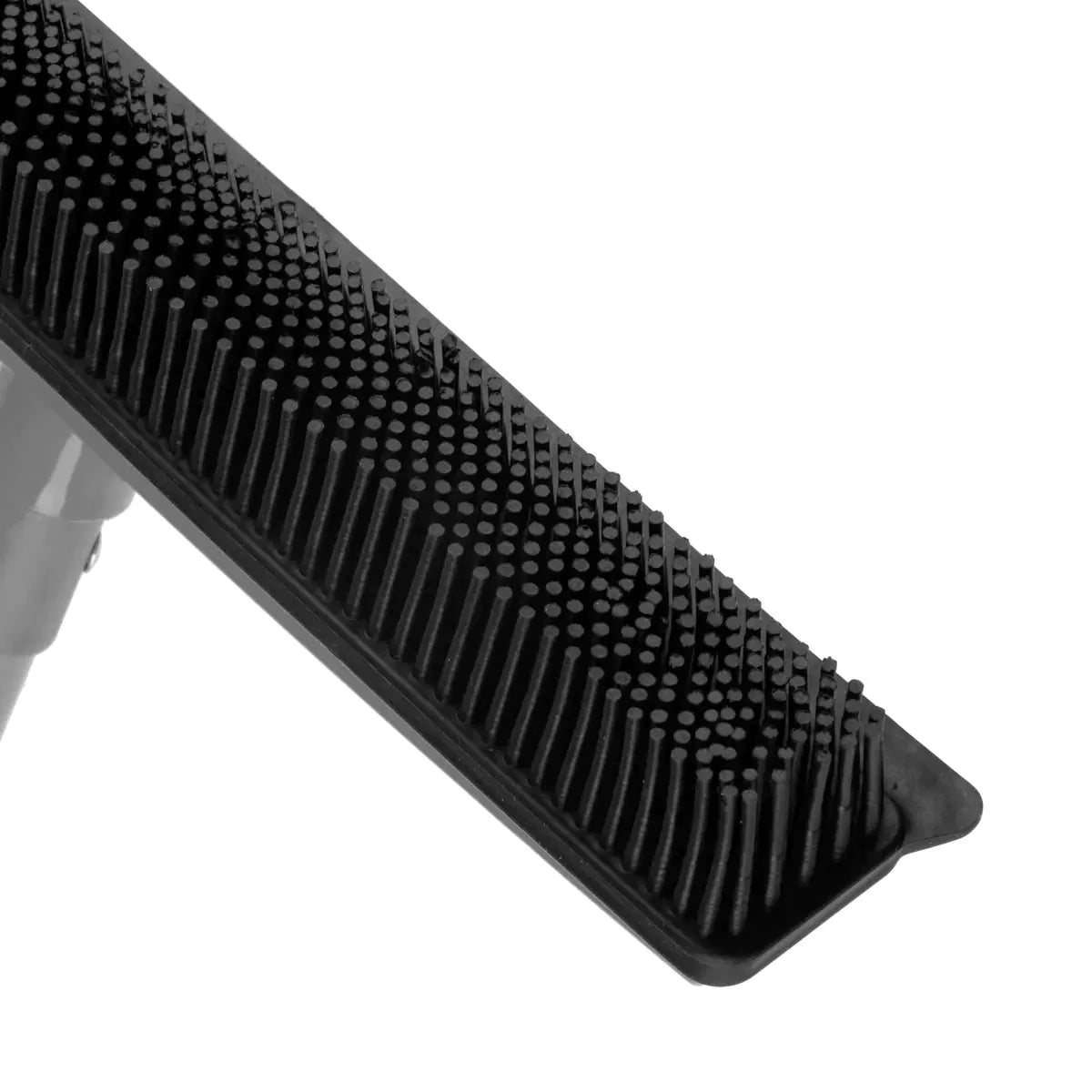 Hairdresser's broom with telescopic handle, grey