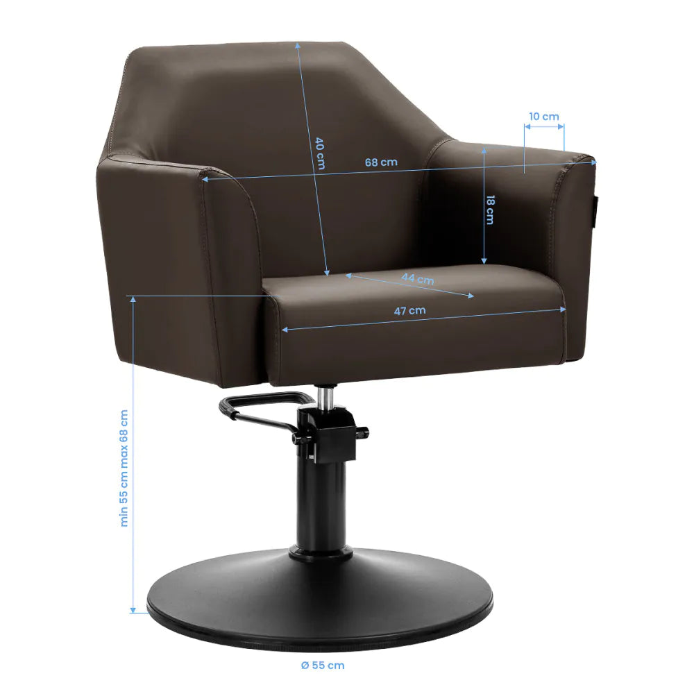 Frisörstol Gabbiano Davos – Hydraulisk lyft & helrotation