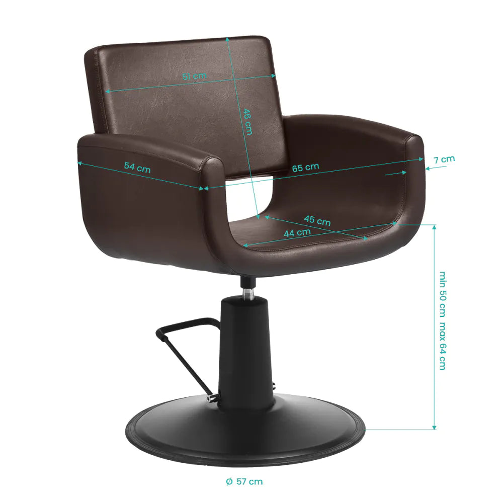 Frisörstol Gabbiano Mataro – Hydraulisk Lyft & Minimalistisk Design