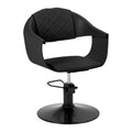 Hair System Halo Noir Svart Frisörstol – Hydraulisk & Minimalistisk
