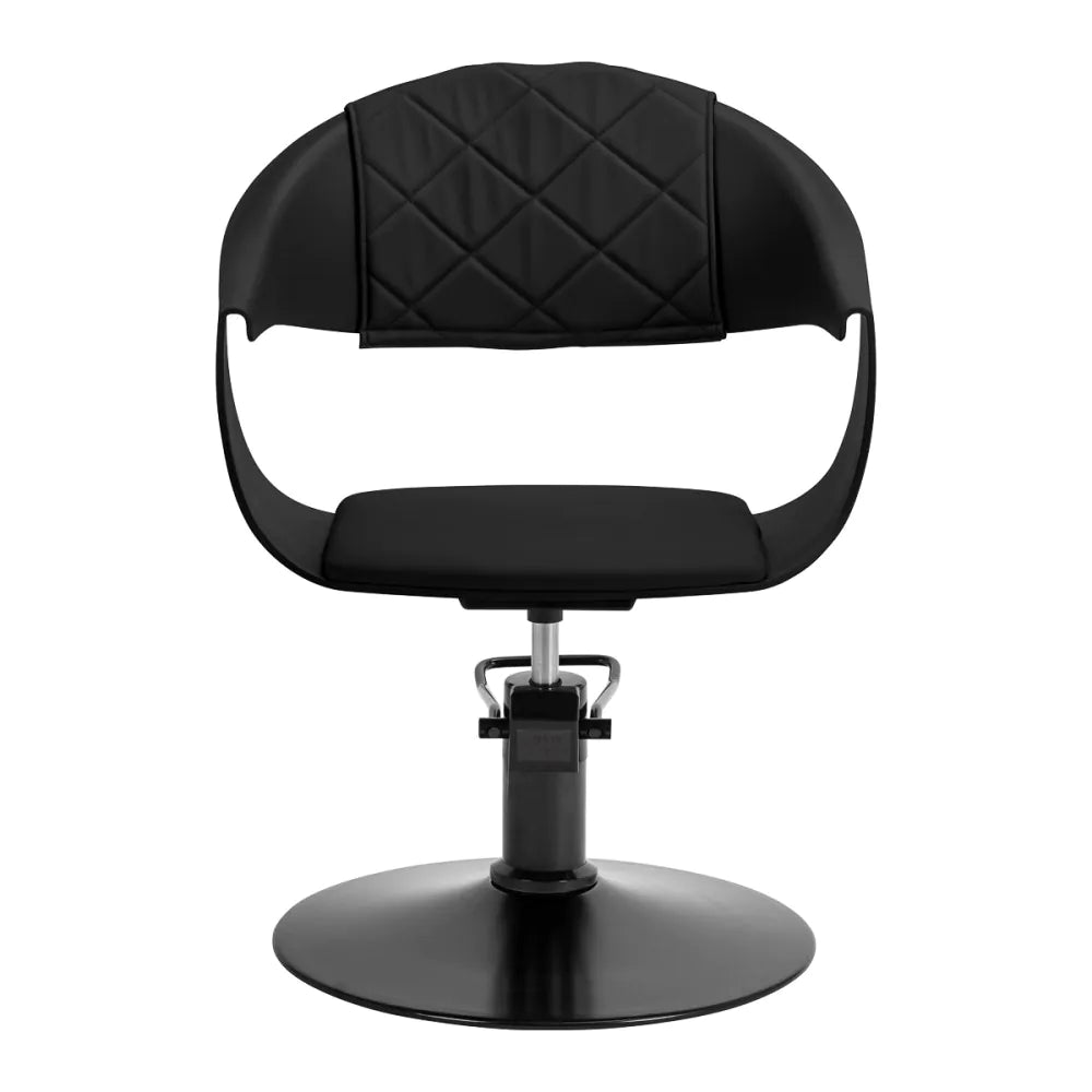 Hair System Halo Noir Svart Frisörstol – Hydraulisk & Minimalistisk