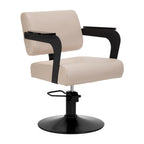 Hair System Jet Latte Beige Frisörstol – Hydraulisk & Elegant