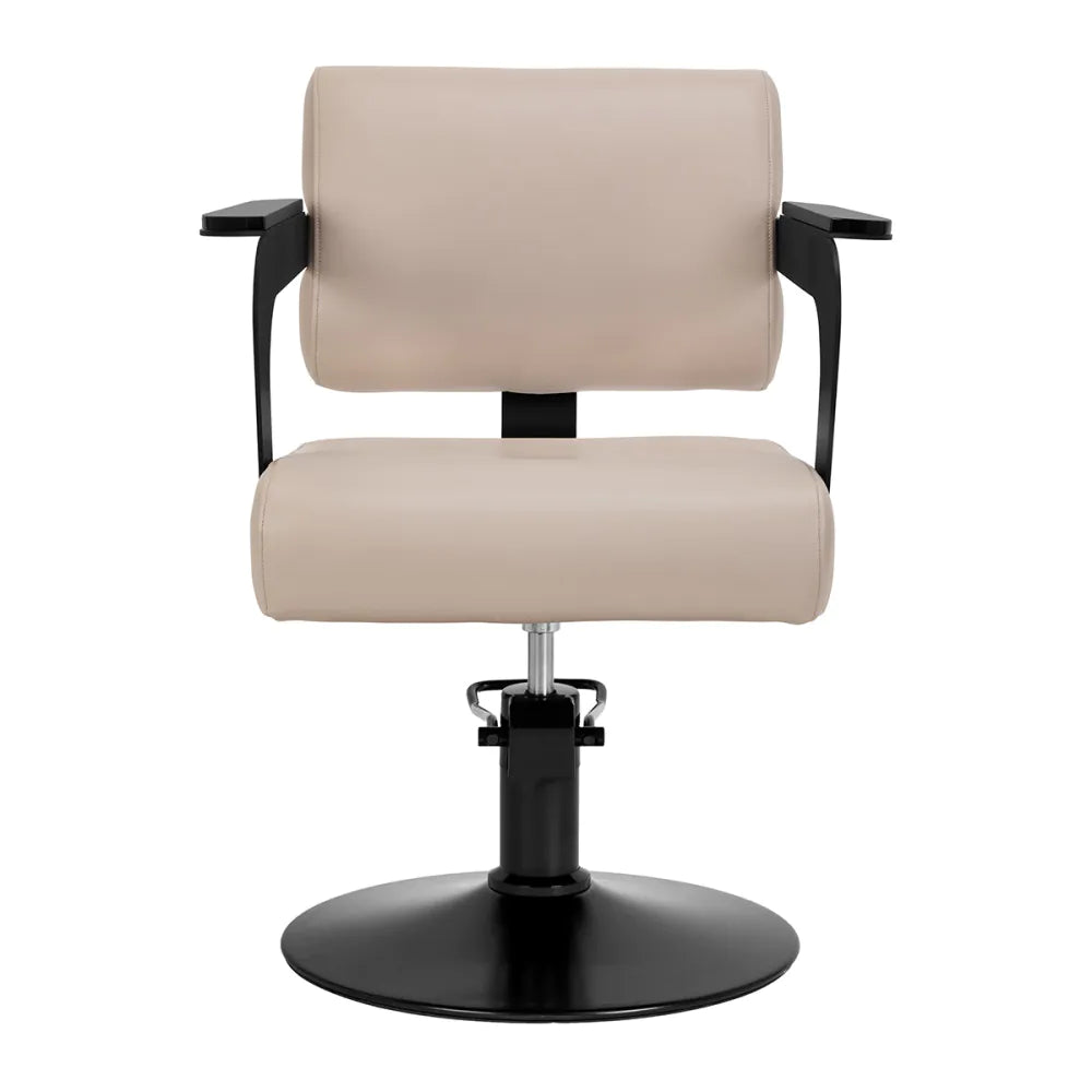 Hair System Jet Latte Beige Frisörstol – Hydraulisk & Elegant