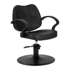 Hair System Borneo Svart Frisörstol – Hydraulisk & Minimalistisk