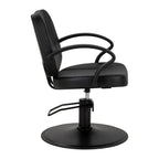 Hair System Borneo Svart Frisörstol – Hydraulisk & Minimalistisk