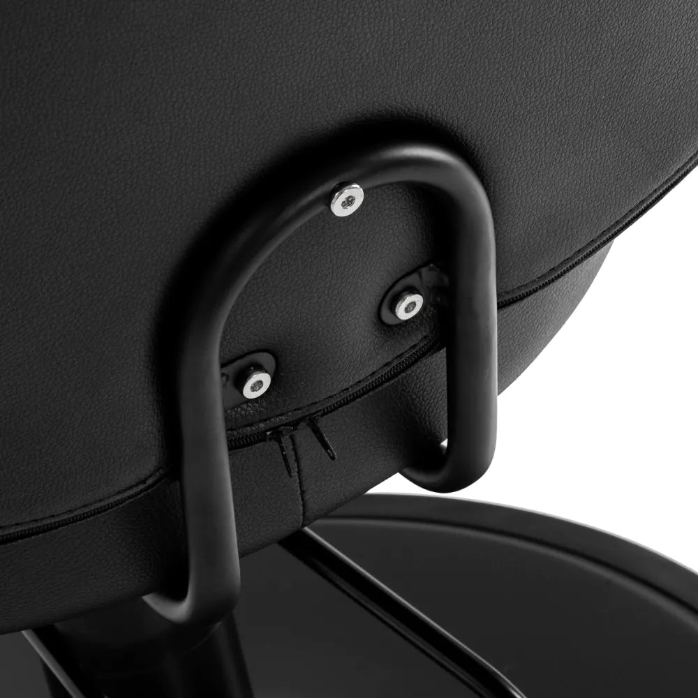 Hair System Borneo Svart Frisörstol – Hydraulisk & Minimalistisk