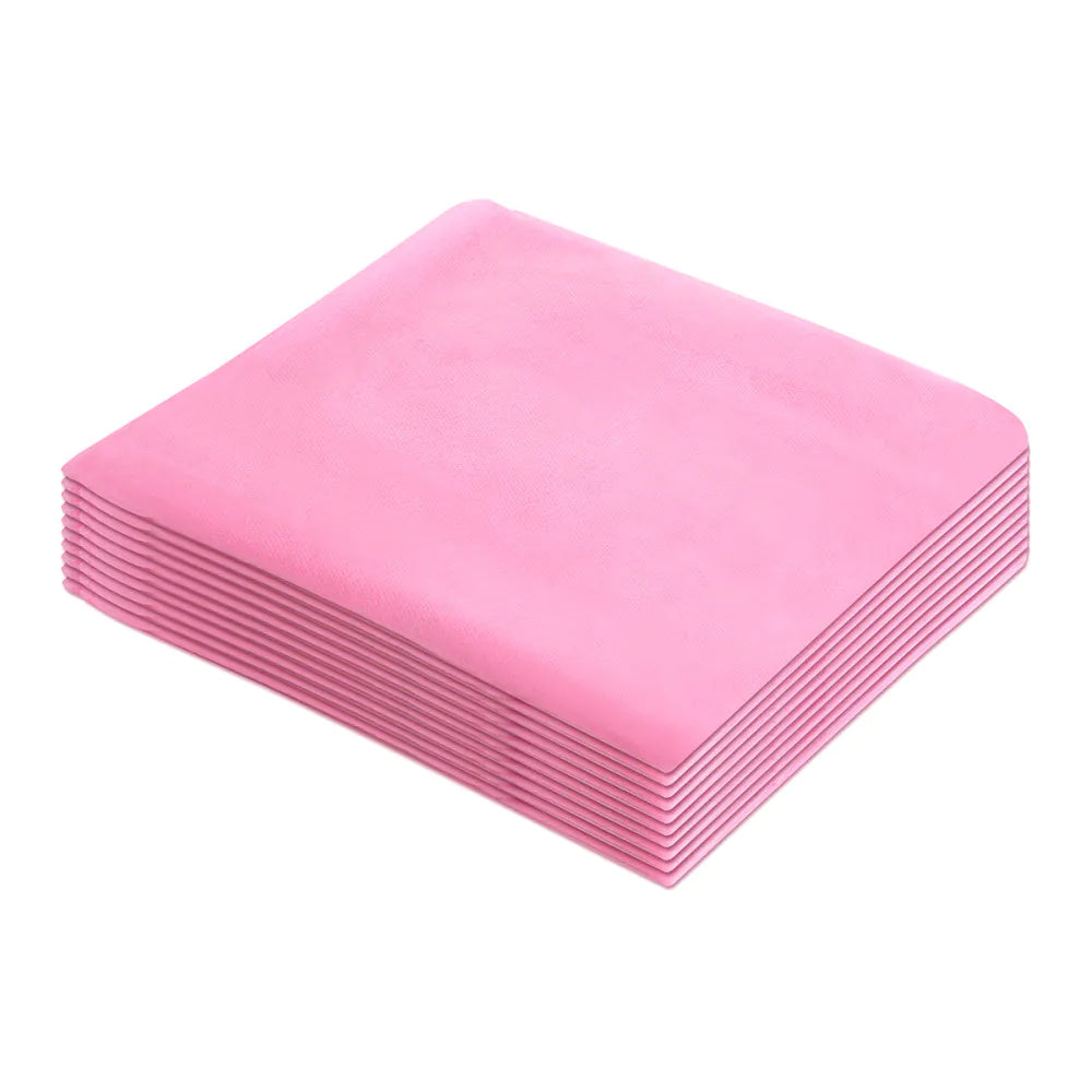 Engångssängöverdrag med Resårband – Non-woven, Rosa, 10-pack