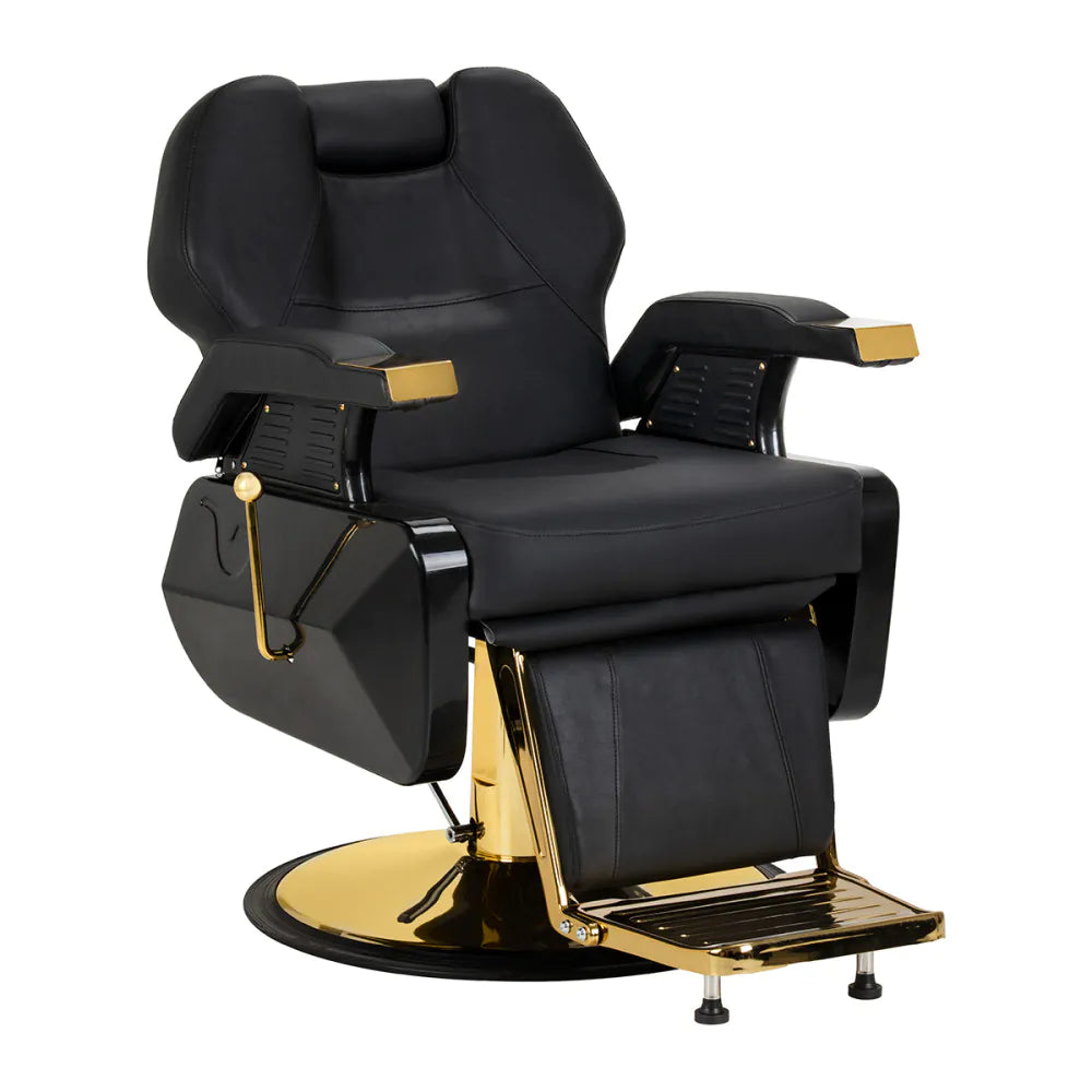 Hair System New York Svart Barberstol – Hydraulisk & Justerbar