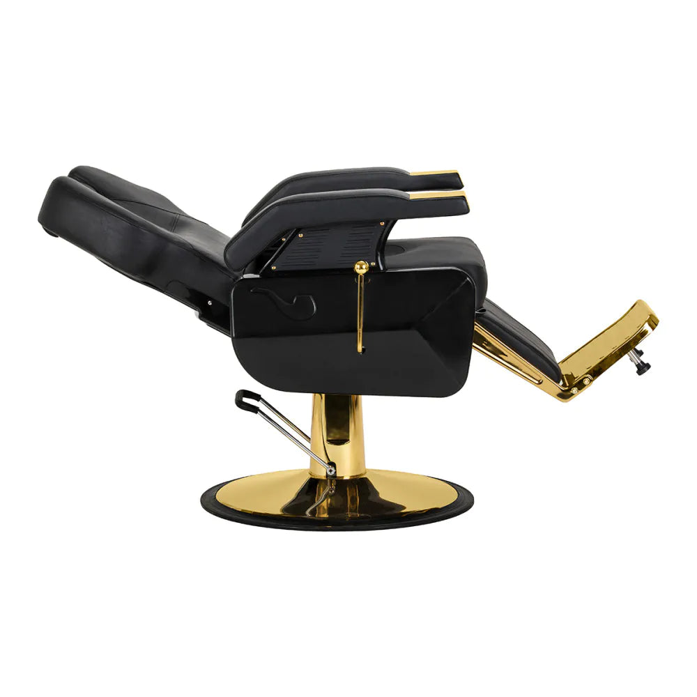 Hair System New York Svart Barberstol – Hydraulisk & Justerbar
