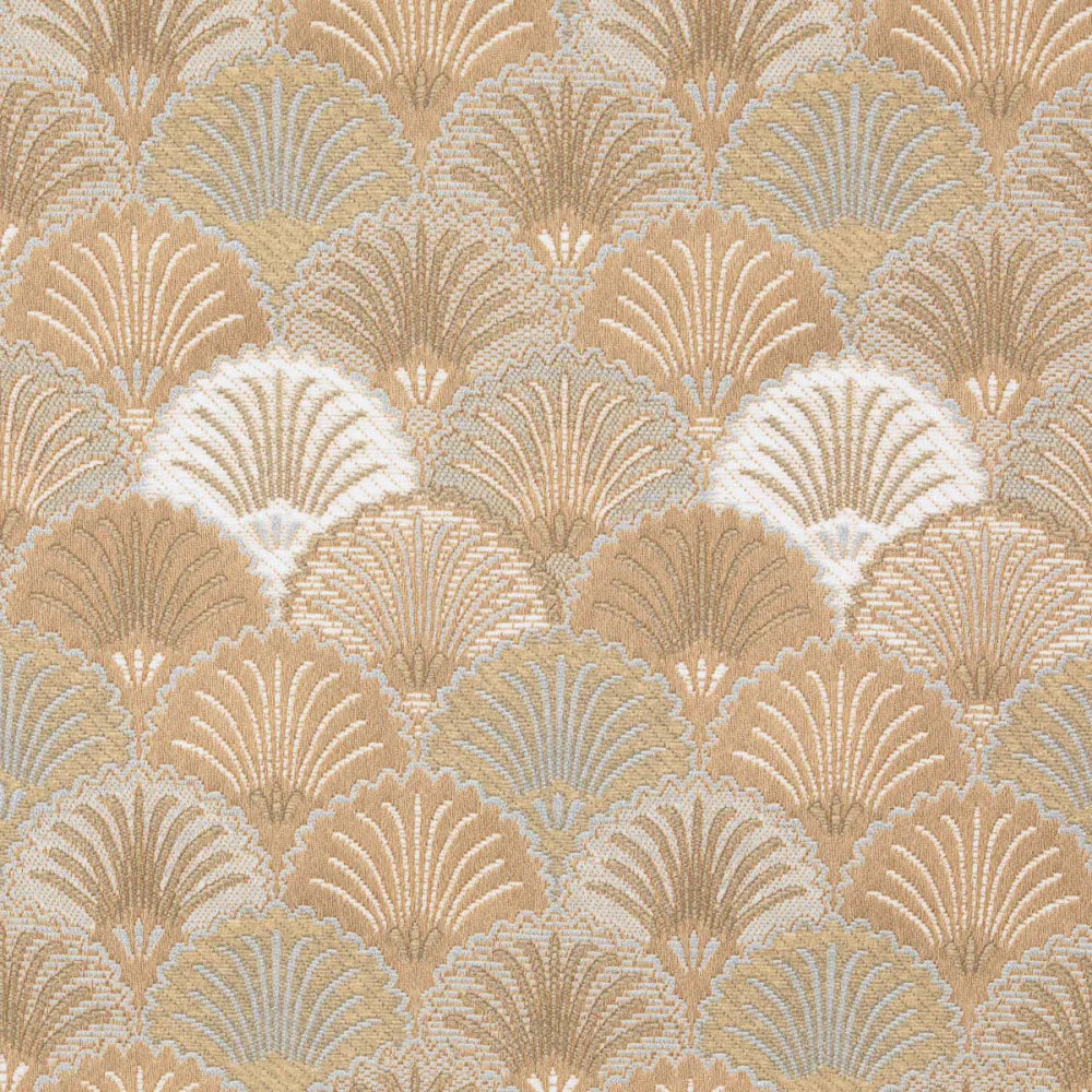 Fåtölj Omega Grandeur – Beige Konstläder & Art Deco-design