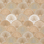 Fåtölj Omega Grandeur – Beige Konstläder & Art Deco-design