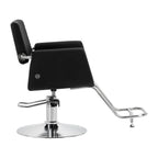 Omega Lyra Svart Frisörstol – Hydraulisk & Ergonomisk