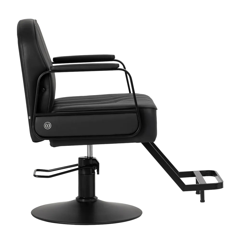 Frisörstol Omega Luna – Hydraulisk med Industriell Design