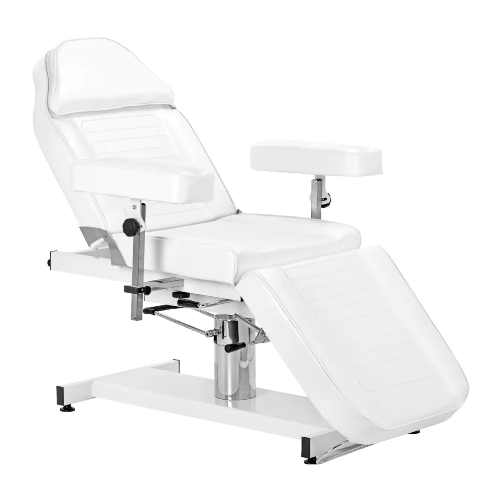 Sillon A 210DH hydraulisk kosmetikstol med vagga, vit