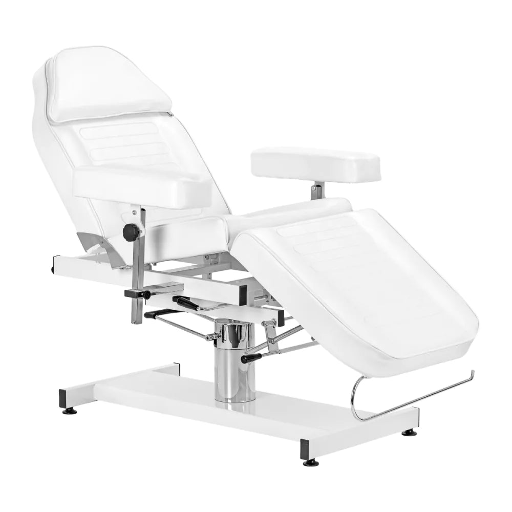 Sillon A 210DH hydraulisk kosmetikstol med vagga, vit