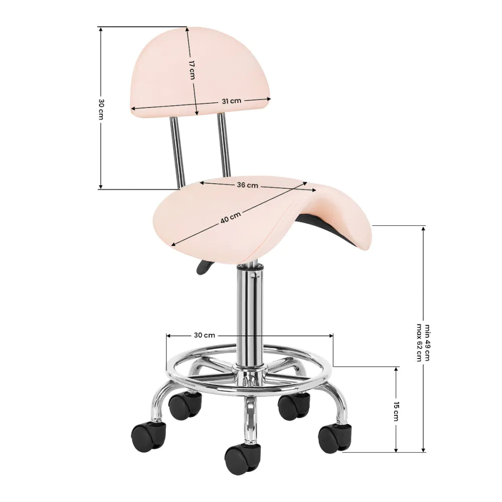 Kosmetisk ergonomisk pall