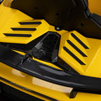 Gabbiano Lamborghini Barnfrisörstol – Gul Sportbil med Ljud, Ljus & Bluetooth