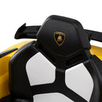 Gabbiano Lamborghini Barnfrisörstol – Gul Sportbil med Ljud, Ljus & Bluetooth