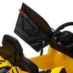 Gabbiano Lamborghini Barnfrisörstol – Gul Sportbil med Ljud, Ljus & Bluetooth