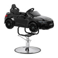 Gabbiano BMW Barnfrisörstol – Svart Bil med Ljud, Ljus & Bluetooth