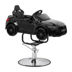 Gabbiano BMW Barnfrisörstol – Svart Bil med Ljud, Ljus & Bluetooth