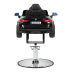 Gabbiano BMW Barnfrisörstol – Svart Bil med Ljud, Ljus & Bluetooth