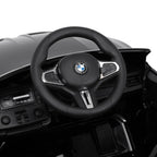 Gabbiano BMW Barnfrisörstol – Svart Bil med Ljud, Ljus & Bluetooth