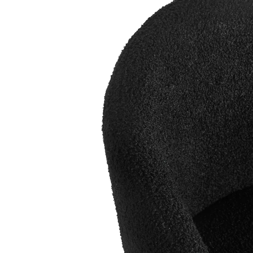 4Rico Asola Stol – Svart Teddy | Elegant Fåtölj