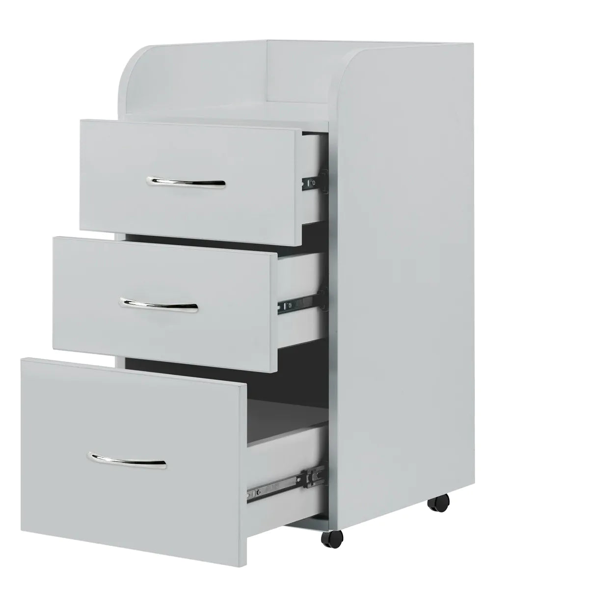 Professional Combi Cabinet Grey - Trolley with Drawers for Foot Care and Salon