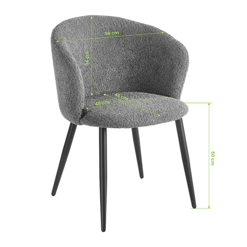 4Rico Verso Stol – Grå Sherpa | Ergonomisk Fåtölj