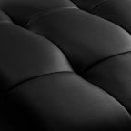 Sillon Alba treatment bed black with brass base