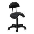 Ergonomisk Sadelstol med ryggstöd Svart 6001