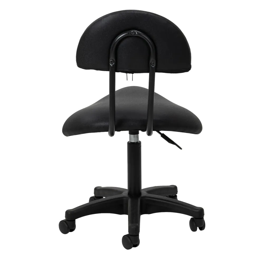 Ergonomisk Sadelstol med ryggstöd Svart 6001