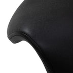 Ergonomisk Sadelstol med ryggstöd Svart 6001